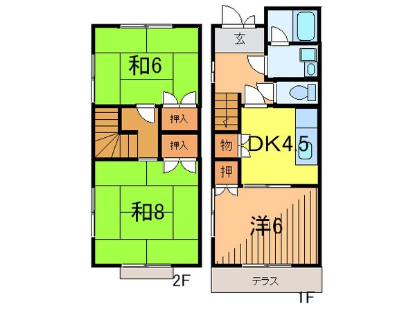 第１三幸荘の物件間取画像